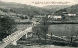 Environ de Sain-Bel-les-Mines (Rhône). - Pont du Martinet et route de Chevinay