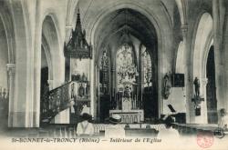St-Bonnet-le-Troncy (Rhône). - Intérieur de l'Eglise
