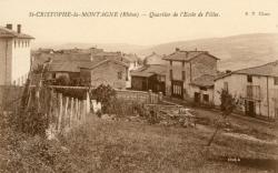 St-Christophe-la-Montagne (Rhône). - Quartier de l'Ecole de Filles