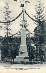 St-Clément-de-Vers (S.-et-L.). - Le Monument aux Morts de la Grande Guerre