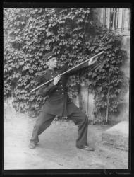 Jean-Marie Bérat, caporal, corvée de quartier, exercice de la canne