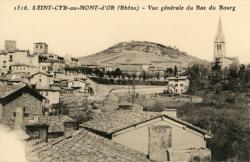 Saint-Cyr-au-Mont-d'Or (Rhône). - Vue générale du bas du Bourg