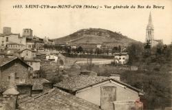 Saint-Cyr-au-Mont-d'Or (Rhône). - Vue générale du Bas du Bourg