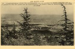Les Monts d'Or. - L'agglomération Lyon Villeurbanne vue du sommet du Mont Cindre (467 m.)