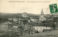 St-Genis-l'Argentière (Rhône). - Vue générale, prise de la Valsonnière