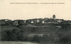 Saint-Genis-les-Ollières (Rhône). - Vue générale prise de Craponne