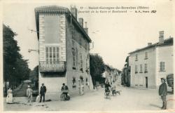 Saint-Georges-de-Reneins (Rhône). - Quartier de la Gare et Boulevard