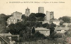 St-Germain-au-Mont-d'Or (Rhône). - L'Eglise et le vieux Château