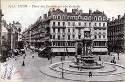 Lyon. - Place des Jacobins et rue Centrale