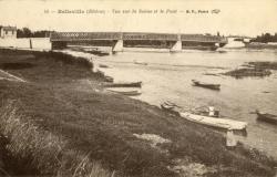 Belleville (Rhône). - Vue sur la Saône et le pont