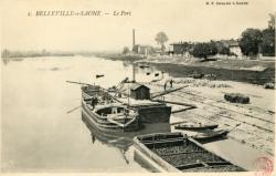 Belleville-sur-Saône. - Le port