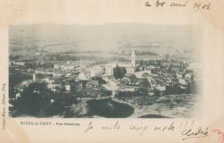 Bourg-de-Thizy (Rhône). - Vue générale