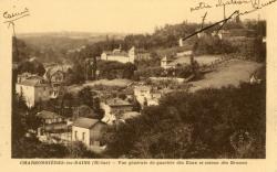 Charbonnières-les-Bains (Rhône). - Vue générale du quartier des Eaux et coteau des Brosses