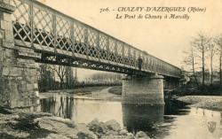 Chazay-d'Azergues (Rhône). - Le Pont de Chazay à Marcilly