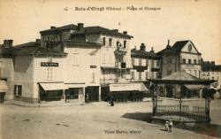 Bois-d'Oingt (Rhône). - Place et Kiosque