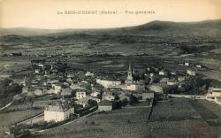 Le Bois-d'Oingt (Rhône). - Vue générale