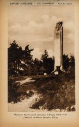 Savoie Tourisme. - Chambéry. - Parc de Lémenc. - Monument des Savoyards morts pour la France (1914-1918) (Ladmiral, architecte statuaire, Paris)