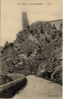 Tour d'Auriol (Ardèche). - Route d'Ardoix