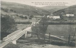 Environs de Sain-Bel-les-Mines (Rhône). - Pont du Martinet et route de Chevinay