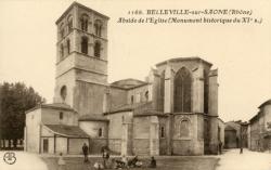 Belleville-sur-Saône (Rhône). - Abside de l'église (monument historique du XIe s.)