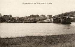 Belleville (Rhône). - Vue sur la Saône. - Le Port
