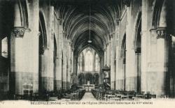 Belleville (Rhône). - L'intérieur de l'Eglise (monument historique du XIIe siècle)