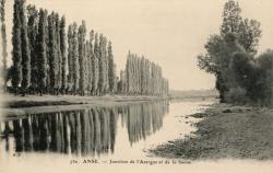 Anse (Rhône). - Jonction de l'Azergue et de la Saône