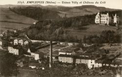 Amplepuis (Rhône). - Usines Villy et château du Crêt