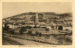 Brullioles (Rhône), alt. 470 m. - Vue prise de Rampau