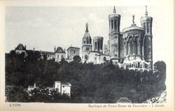 Lyon. - Basilique de Notre-Dame de Fourvière. - L'abside