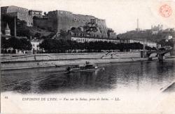 Environs de Lyon. - Vue sur la Saône, prise de Serin