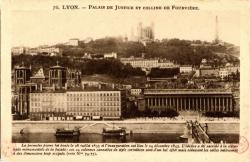 Lyon. - Palais de justice et colline de Fourvière