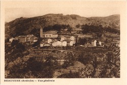 Beauvène (Ardèche). - Vue générale