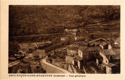 Chalençon (Ardèche). - Vue générale