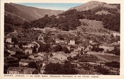 Burzet (Ardèche). - L'Eglise et la Ville