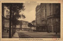 Lyon artistique. - Boulevard des Belges et Gare des Brotteaux