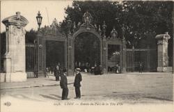 Lyon. - Entrée du Parc de la Tête-d'Or