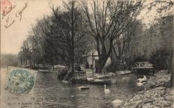 Lyon. - Parc de la Tête-d'Or. - Le bout du Lac et le Chalet du Parc