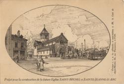 Projet pour la construction de la future Eglise Saint-Michel et Sainte-Jeanne-d'Arc