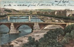 Lyon. - Ponts et quais du Rhône