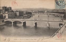 Lyon. - Vue sur la Saône, le Pont Tilsit