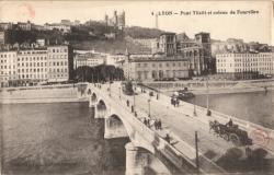 Lyon. - Pont Tilsit et coteau de Fourvière