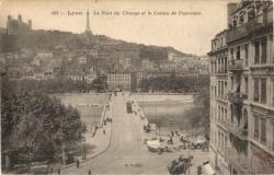 Lyon. - Le Pont du Change et le coteau de la Fourvière