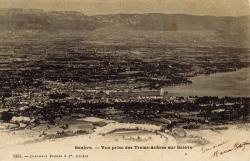 Genève. - Vue prise des Treize-Arbres sur Salève