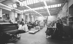 Local : ateliers de travail de l'Imprimerie Auguste Crétin