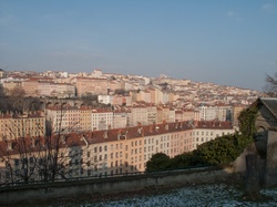 La Croix-Rousse vue depuis la montée des Carmes-Déchaussés