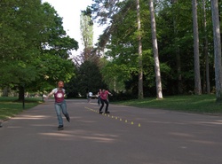 Parc de la Tête-d'Or : patineuses et patineurs