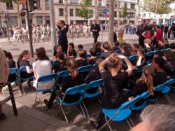 Revue militaire du 14 juillet, cours Franklin-Roosevelt