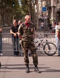 Revue militaire du 14 juillet, cours Franklin-Roosevelt