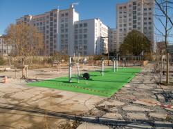 [Parc Sergent-Blandan : l'aire de jeux en construction]